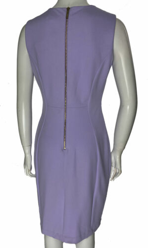 Calvin Klein Women's Scuba Crepe Sheath Dress Purple Size 6