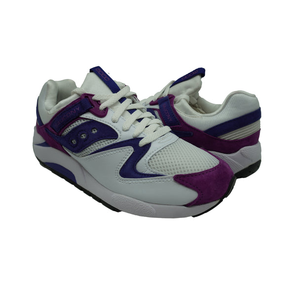 Saucony Men's Grid 9000 Athletic Sneakers White Blue Purple Size 8