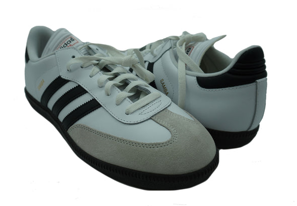 Adidas Men's Samba Vegan Indoor Soccer Shoes White Gray Size 12
