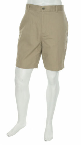 Calvin Klein Men's Stretch Flat Front 9" Shorts Beige