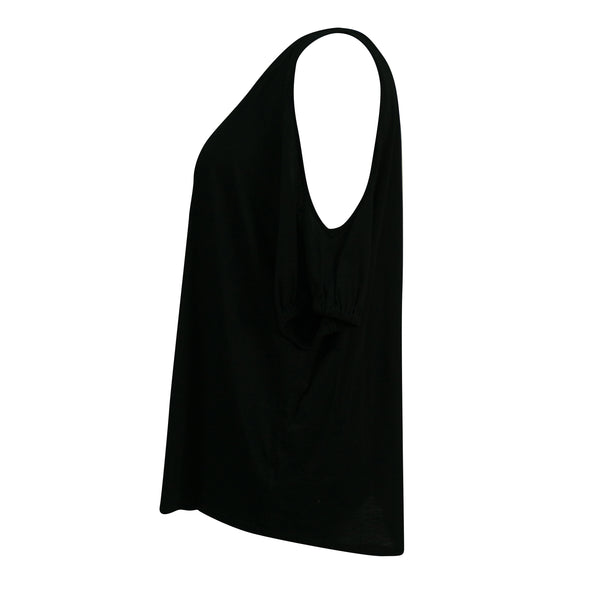 Lauren Ralph Lauren Women's Keyhole Cold Shoulder Blouse Black Size 2X