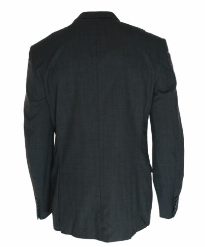 Bar III Men's Wool Slim Fit Two Button Suit Jacket Blazer Charcoal Size 44 Long
