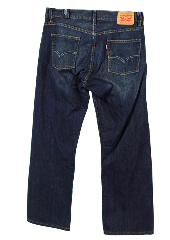 Levi's Boy's 514 Slim Fit Straight Leg Dark Wash Jeans Size 14 Husky