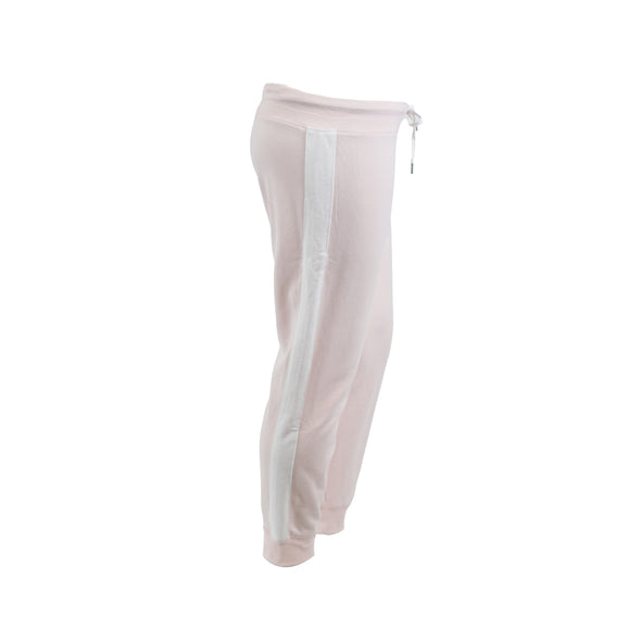 Tommy Hilfiger Women's Sport Striped Jogger Pants Pink White Size Large