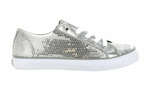 Gotta Flurt Girl's Disco II Low Top Sequin Fashion Sneakers Silver