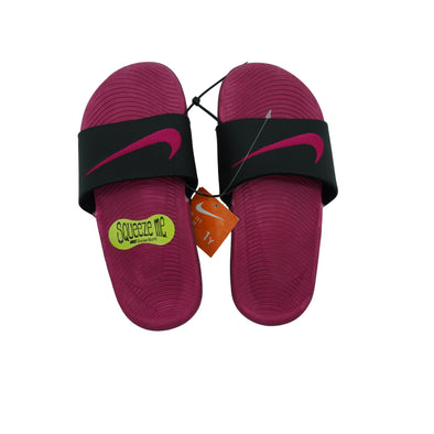 Nike Girl's Kawa Slide Sandals Pink Black Size 1