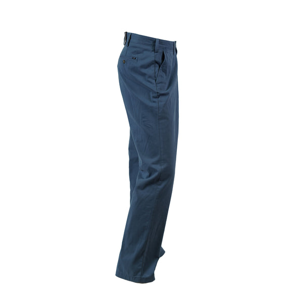 Nautica Men's Classic Fit Flat Front Chino Deck Pants Blue Size 36x34