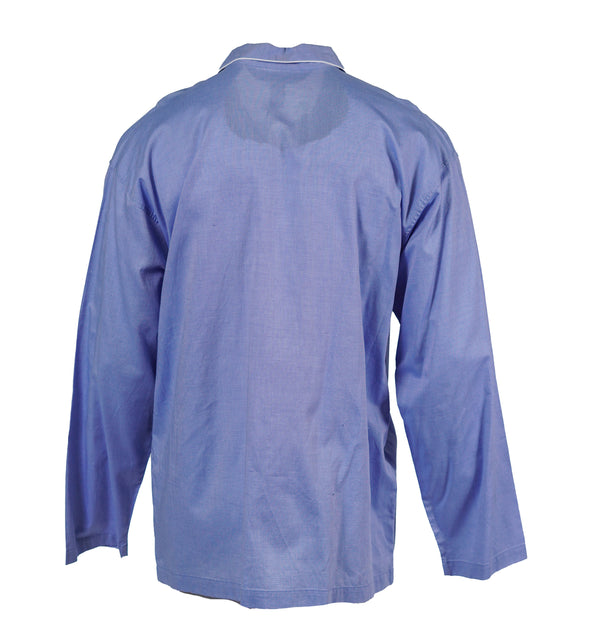 Polo Ralph Lauren Men's Woven Oxford Button Front Sleep Shirt Blue Size Large