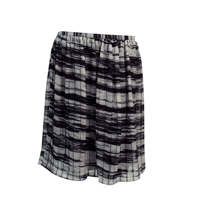 Calvin Klein Women's Plus Size Pleated Knee Length Skirt Black Gray Size 2X