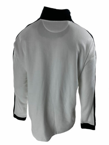 DKNY Men's Colorblocked Reflective Logo 1/4 Zip Fleece Sweatshirt Size XL