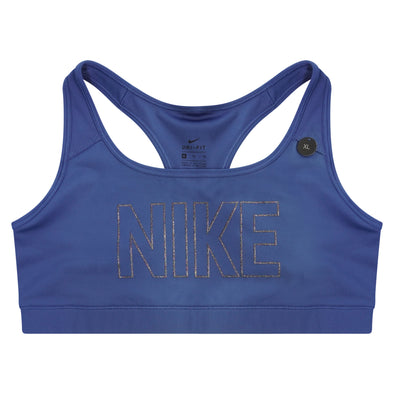 Nike Women's Victory Medium Support Sports Bra Blue Size XL