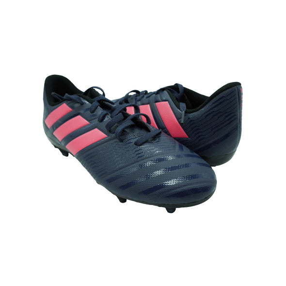 Adidas Women's Nemeziz 17.4 Firm Ground Soccer Cleats Navy Blue Pink Size 8.5