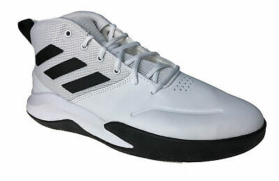 Adidas Men's Own the Game Basketball Athletic Shoes White Black Size 12