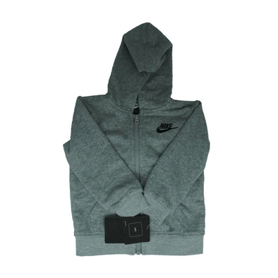 Nike Baby Boy's Full Zip Hoodie Jacket Gray Black Size 24 Months