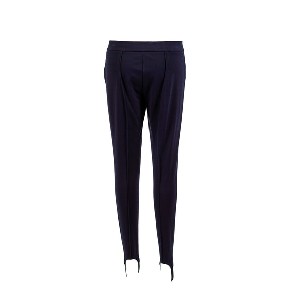 Michael Kors Women's Petite Stretch Stirrup Ponte Pants Navy Blue Size 8P