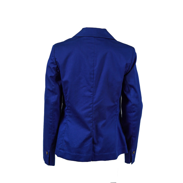 Jones New York Women's One Button Long Sleeve Blazer Blue Size 4