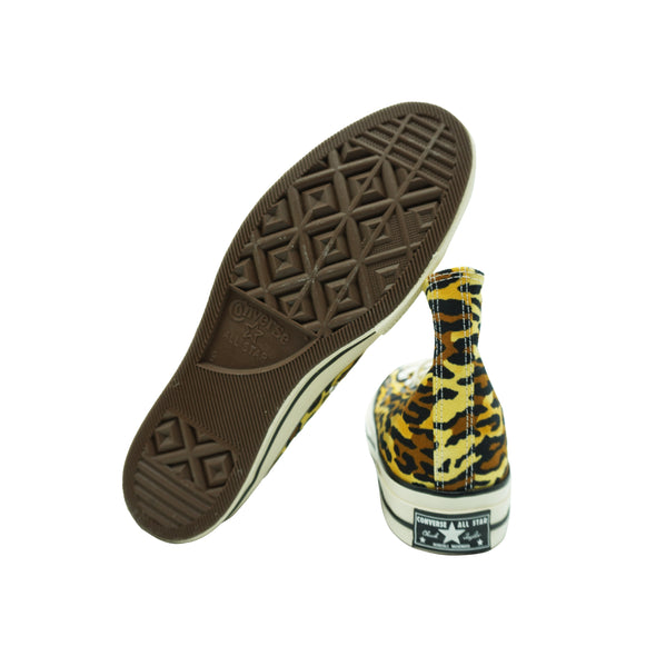 Converse Unisex Chuck 70 Hi Top Camo Leopard Print Shoes Brown Black Size 9
