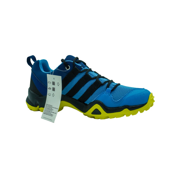 Adidas Terrex Kid's AX2R Hiking Athletic Shoes Blue Yellow Size 4