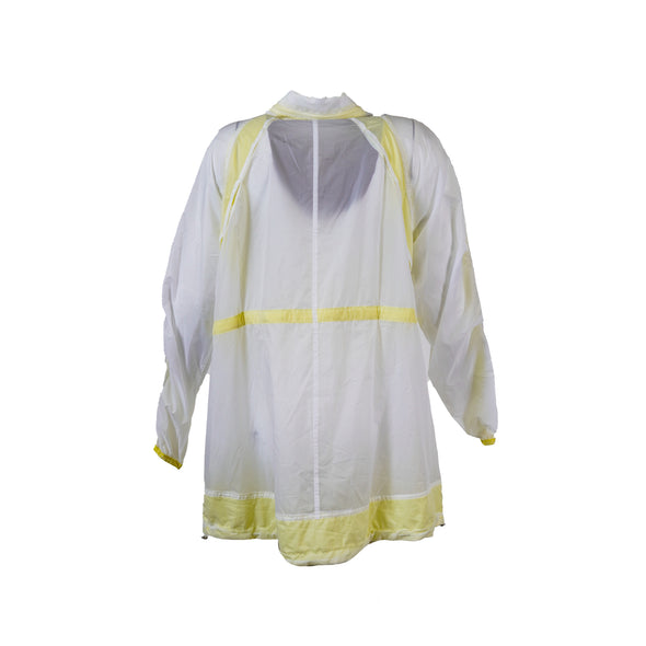 Calvin Klein Women's Plus Size Rain Jacket White Yellow Size 1X