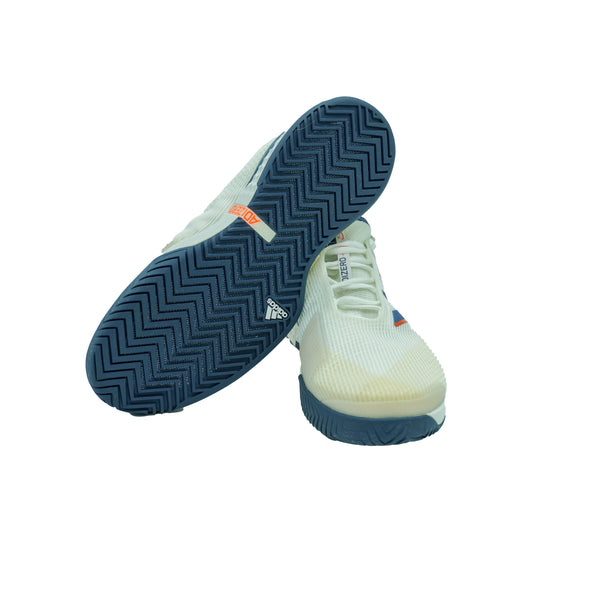 Adidas Men's Adizero Ubersonic 3 Tennis Shoes White Blue Size 11.5