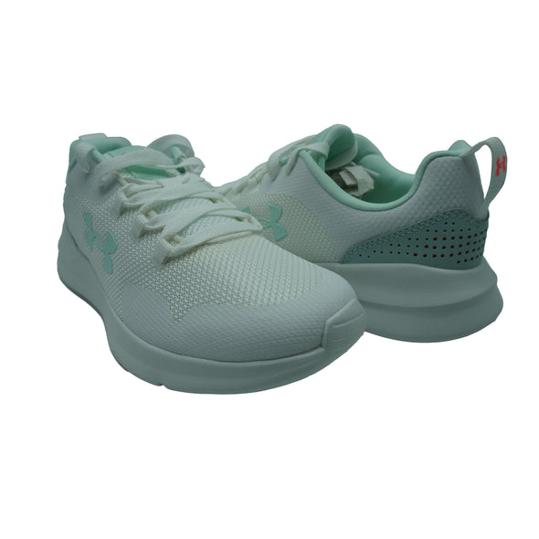 Under Armour Women's Essential Sportstyle Athletic Shoes White Turquoise 9