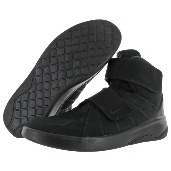 Nike Men's Marxman PRM Leather Ankle High Basketball Shoes Black Size 11.5