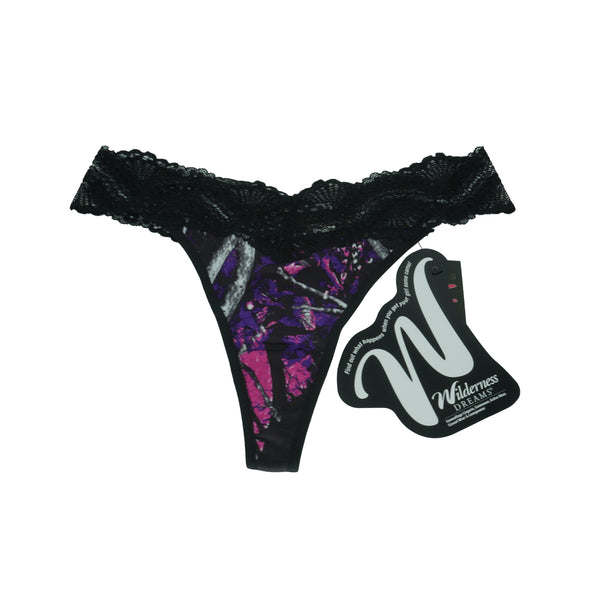 Wilderness Dreams Muddy Girl Camouflage Lace Thong Size Small