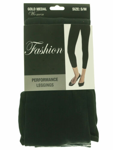 Gold Medal Women's Fashion Performance Stretch Capri Leggings Black Gray