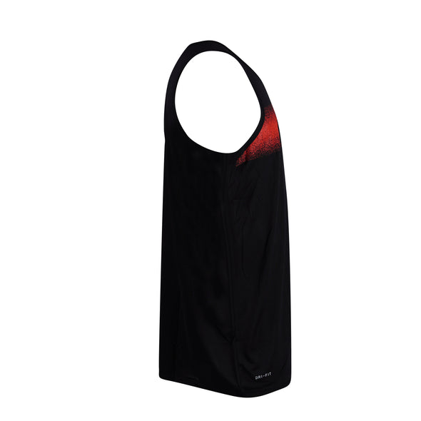 Nike Men's Activewear Sleeveless Dri Fit Tank Black Red Size XL Tall