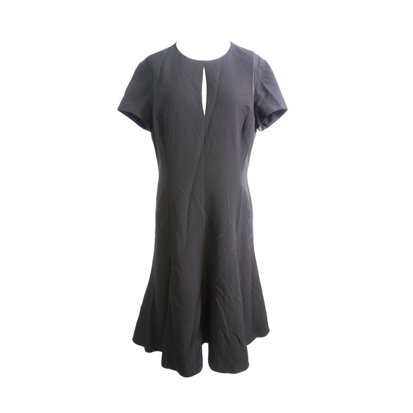 Lauren Ralph Lauren Women's Petite Crepe A Line Dress Black Size 10P