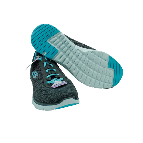 Skechers Women's Flex Appeal 3.0 Casual Sneakers Black Blue Size 10