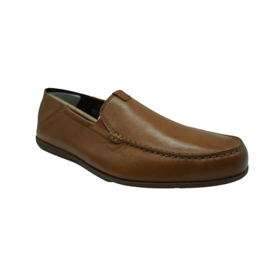 Rockport Men's Malcom Step Back Slip On Dress Shoes Tan Brown Size 12 Wide