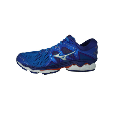 Mizuno Men's Wave Sky 2 Running Athletic Shoes Blue Gray Red Size 9