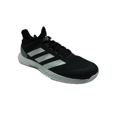 Adidas Women's Adizero Ubersonic 4 Tennis Shoes Black Silver White Size 8 Wide