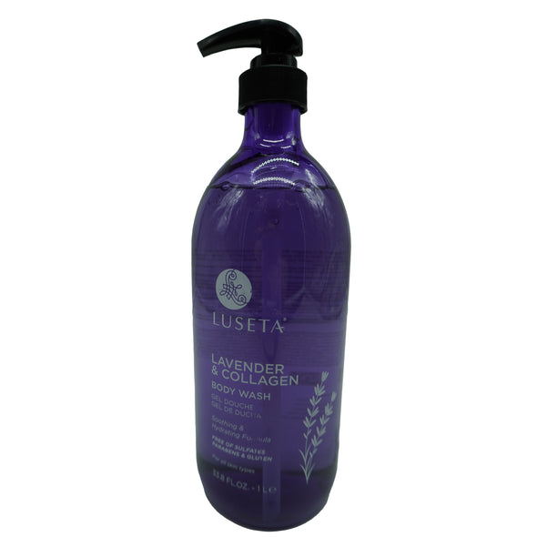 Luseta Lavender & Collagen Body Wash 33.8 FL OZ Big Bottle