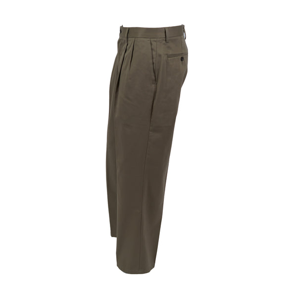 Dockers Men's Signature Khaki Relaxed Fit Pleated Chino Pants Dark Beige 33x30