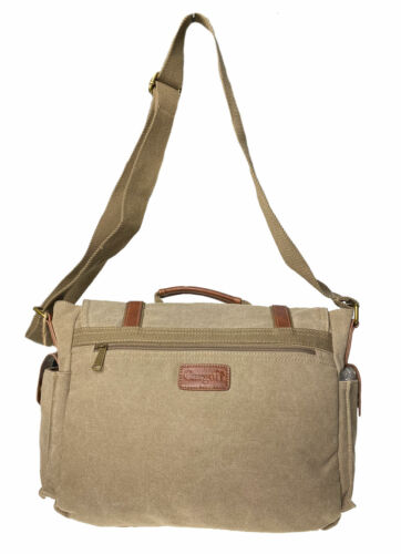 Cargo IT Lowry Large Messenger Weekender Bag Khaki