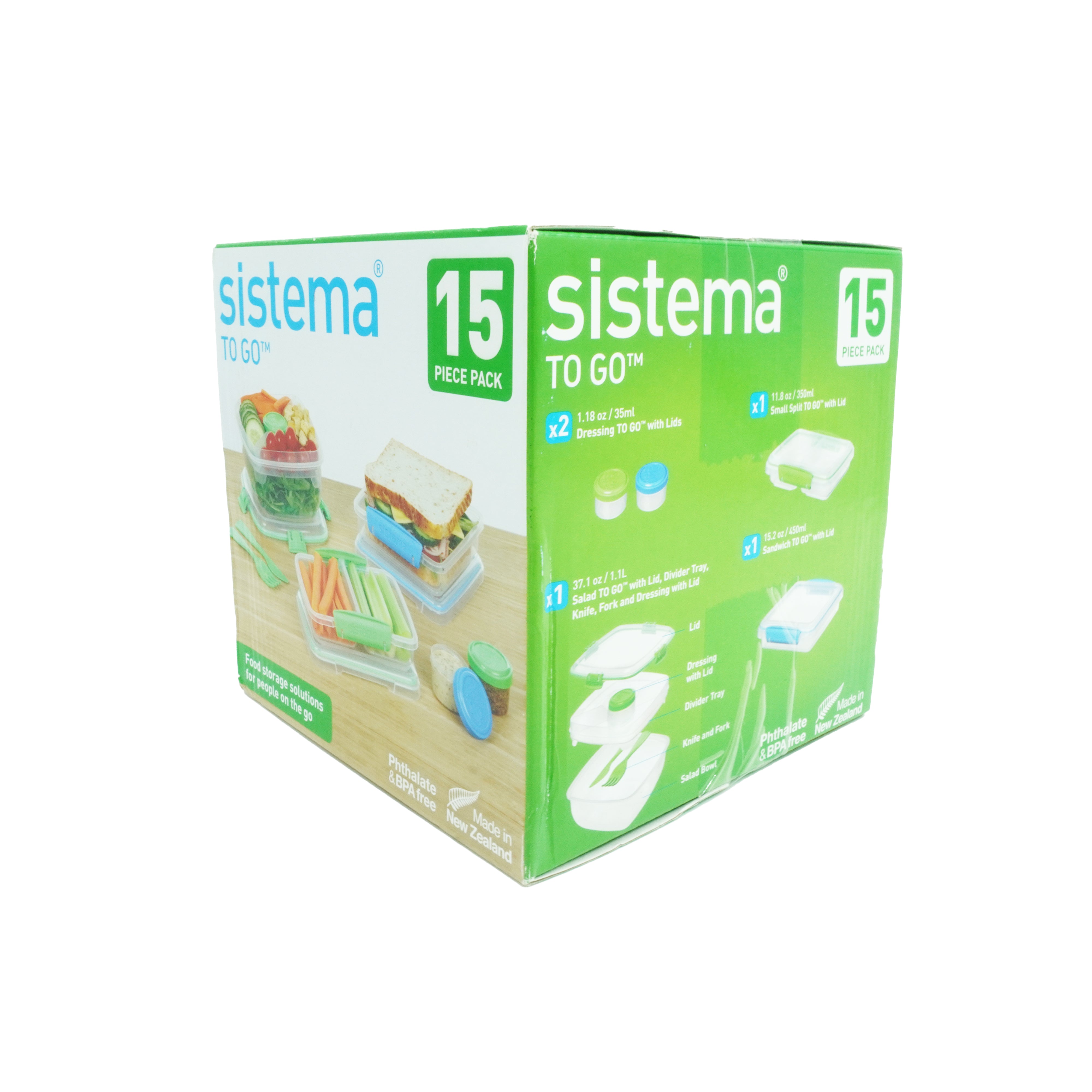 Sistema To Go Containers, Dressing, 1.18 Oz - 4 containers