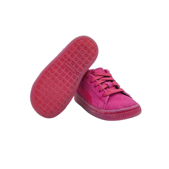 Puma Toddler Girl's Suede Classic Badge Sneakers Pink Size 6C