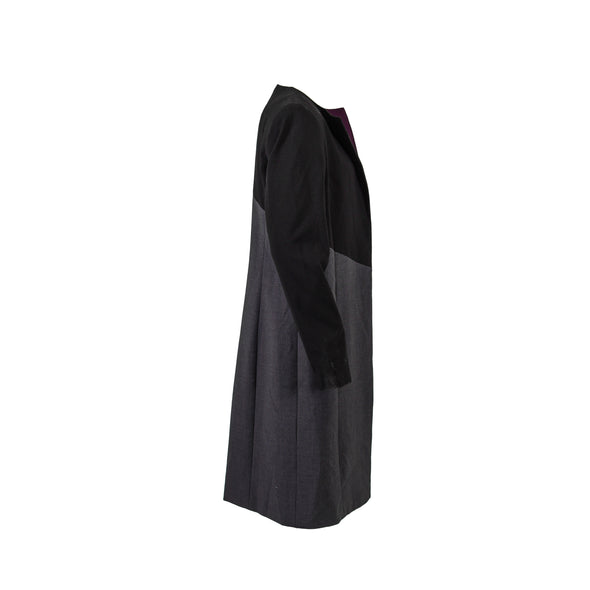 Calvin Klein Women's Colorblock Topper Open Front Jacket Purple Black White 6