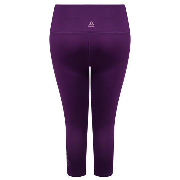 Reebok Women's Skinny Capri High Rise Leggings Purple Size Small