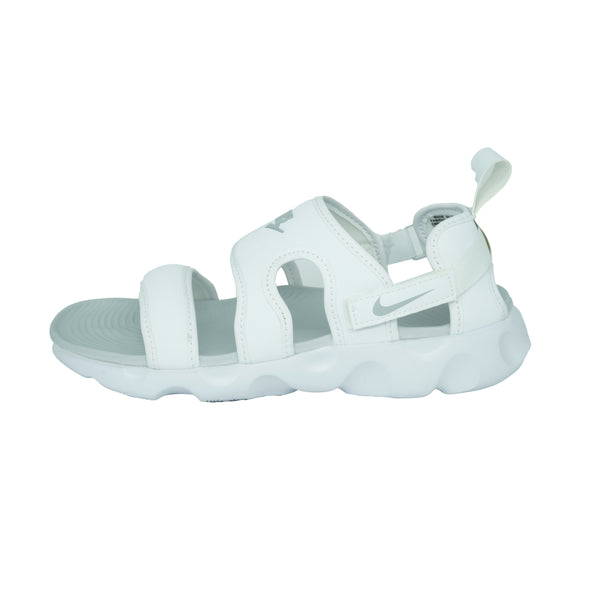 Nike Women's Omaysis Strappy Sandals White Silve Size 7