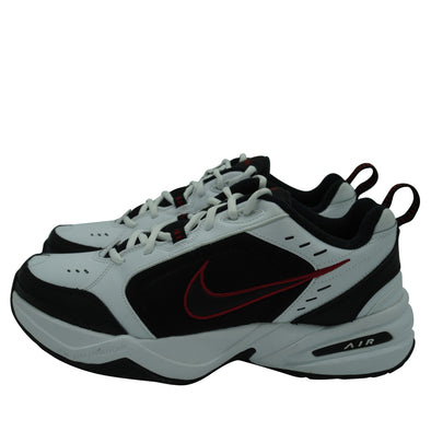 Nike Men's Air Monarch IV Cross Training Athletic Shoes White Black Red Size 10