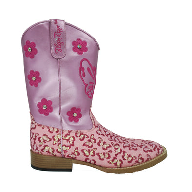 Blazin Roxx Girl's Western Floral Boots Pink Size 6