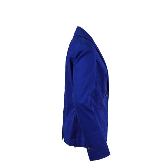 Jones New York Women's One Button Long Sleeve Blazer Blue Size 4