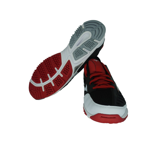 Mizuno Men's Players Trainer 2 Turf Baseball Shoes Black White Red Size 12.5