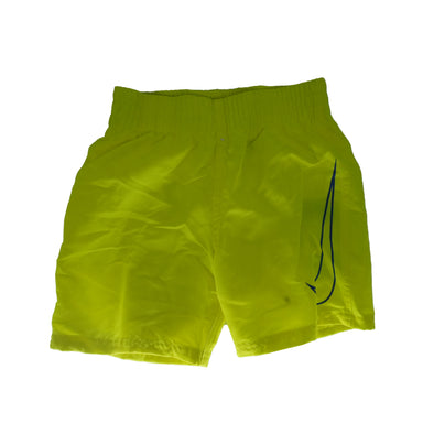 Nike Boy's Big Swoosh Volley Shorts Swim Trunks Neon Yellow Blue