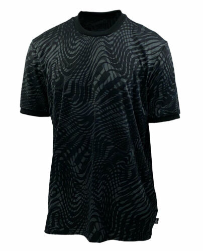 Adidas Men's Tango ClimaLite Printed Crew Neck T Shirt Black Gray Size Medium