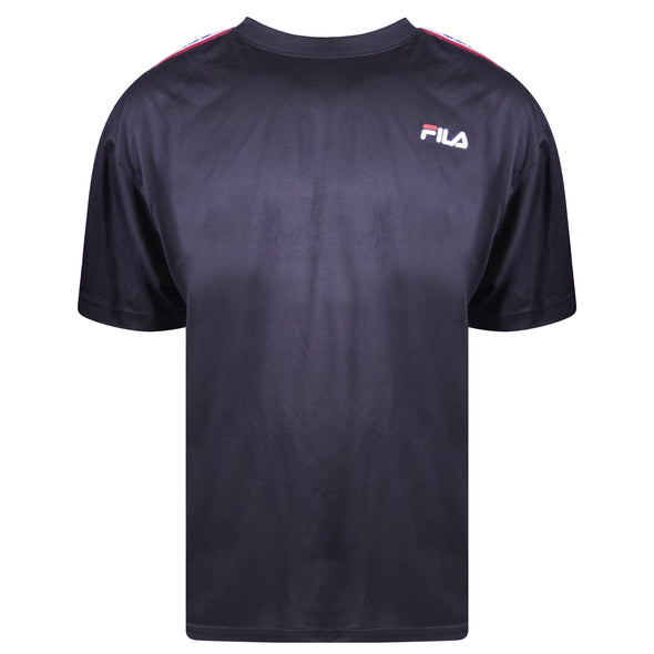Fila Men's Short Sleeve Crew Neck Wicking Athletic Shirt Black Size 2XL