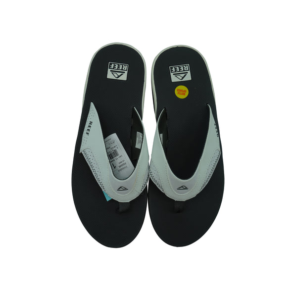 Reef Men's Fanning Flip Flop Sandals White Gray Size 14